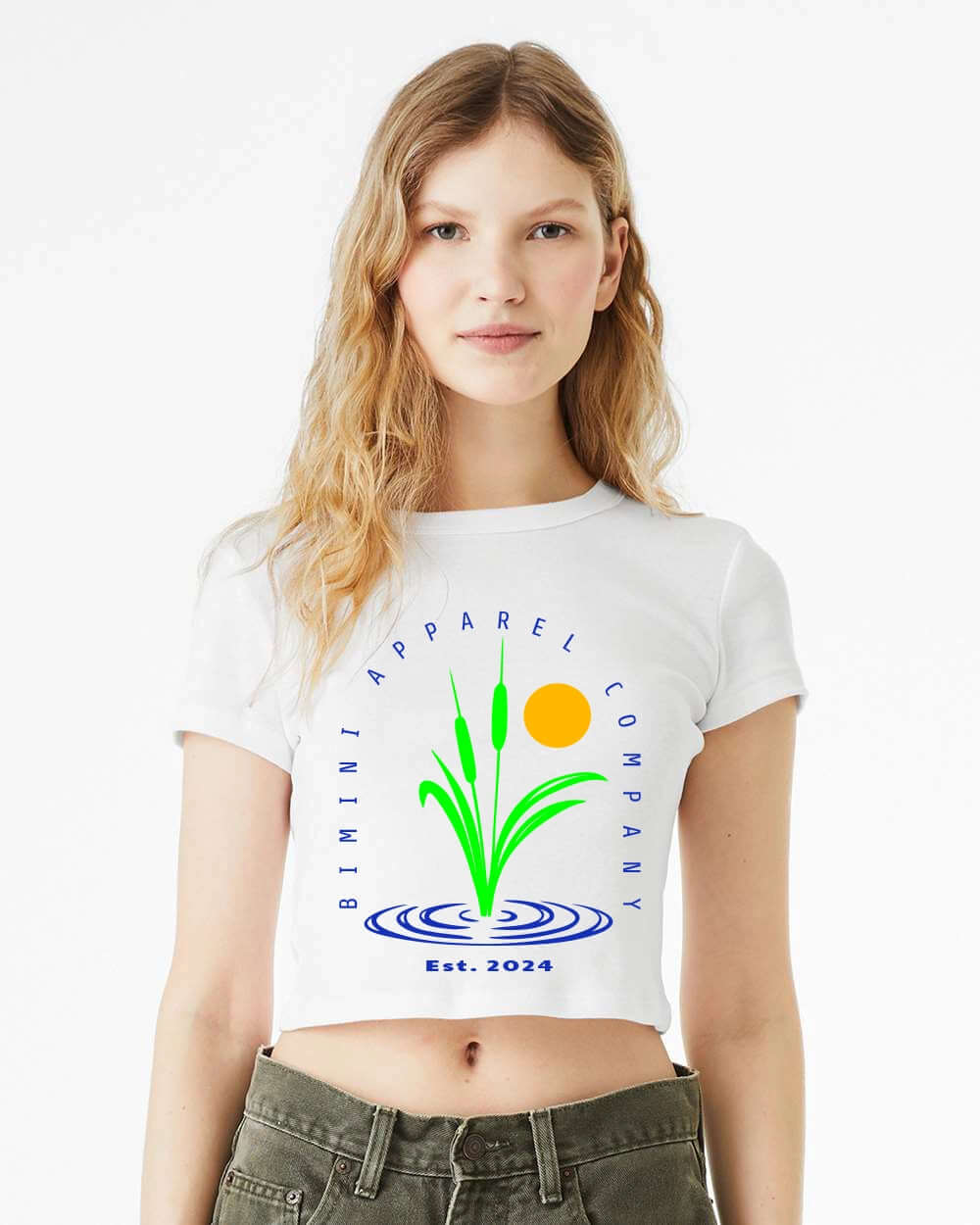 Bimini Grass Crop Tee – Women's Nature-Inspired Graphic T-Shirt | Bimini Apparel Co.