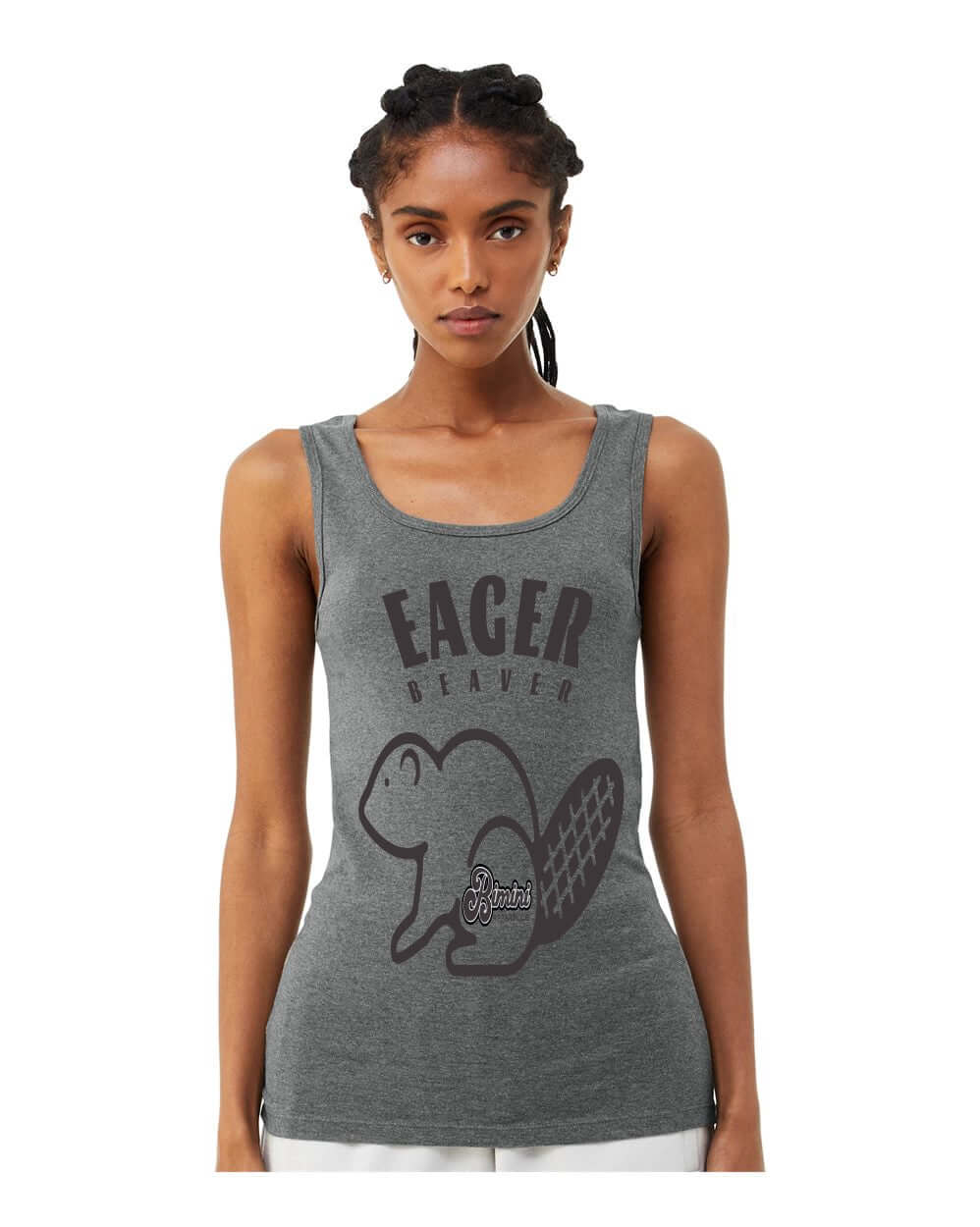 Eager Beaver Women’s Tank Top – Fun Graphic Shirt | Bimini Apparel Co.