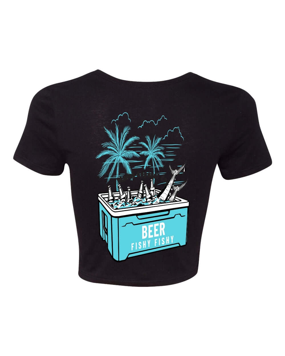 Beer Fishy Fishy Crop Tee – Women’s Fishing Shirt | Bimini Apparel Co.