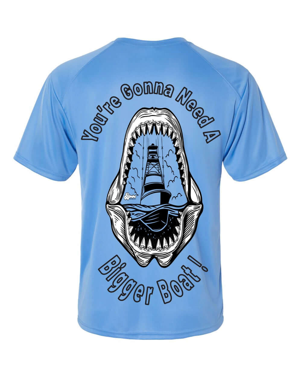 “You’re Gonna Need a Bigger Boat” Performance Hoodie – Bimini Apparel Co. | Shark Graphic Sun Shirt