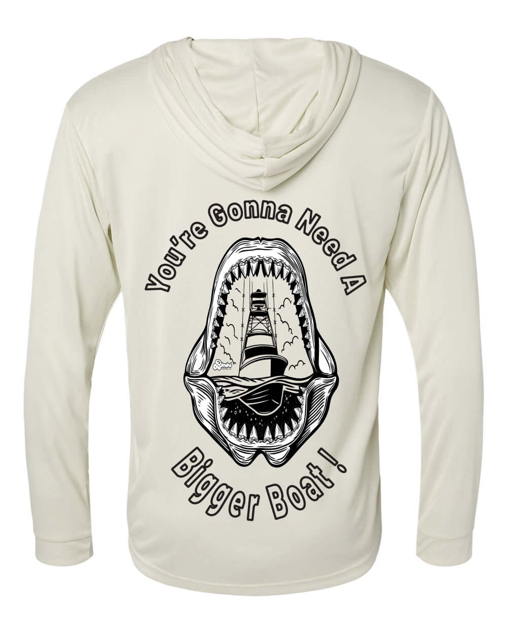 “You’re Gonna Need a Bigger Boat” Performance Hoodie – Bimini Apparel Co. | Shark Graphic Sun Shirt