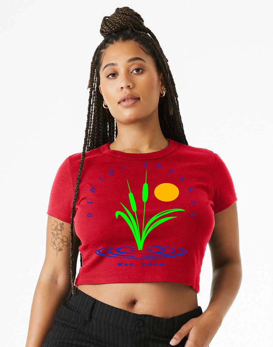 Bimini Grass Crop Tee – Women's Nature-Inspired Graphic T-Shirt | Bimini Apparel Co.