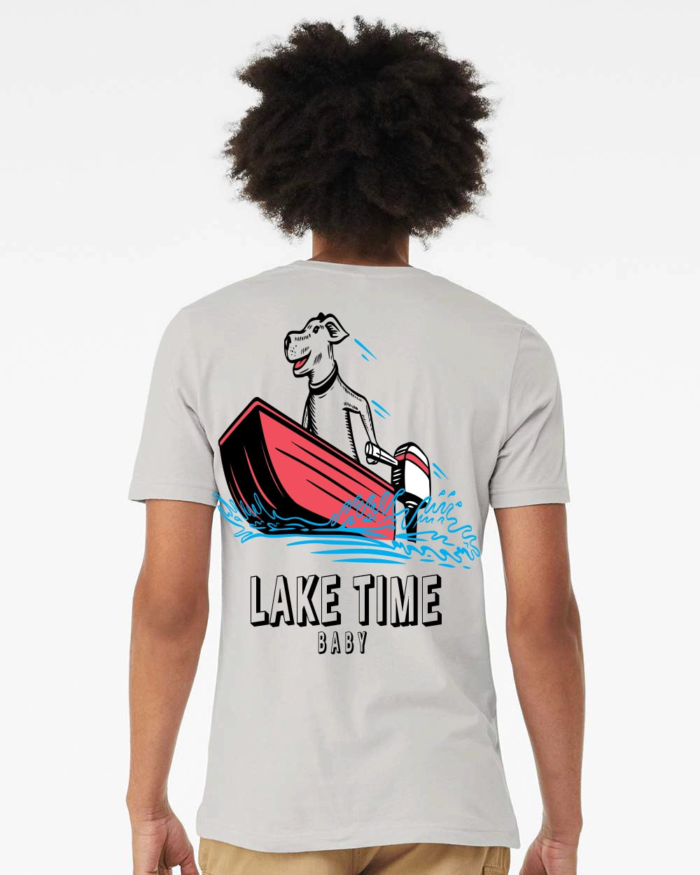The Ruff Captain Tee -  Laketime Boat Graphic | Bimini Apparel Co.