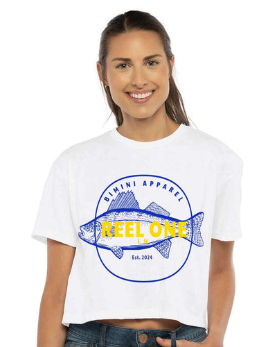 Reel One In Crop Tee – Women’s Fishing Shirt | Bimini Apparel Co