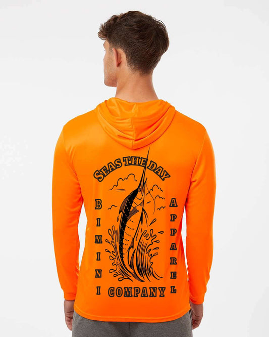 “Seas the Day”  Performance Hoodie – Bimini Apparel Co. | Offshore Fishing Sun Shirt