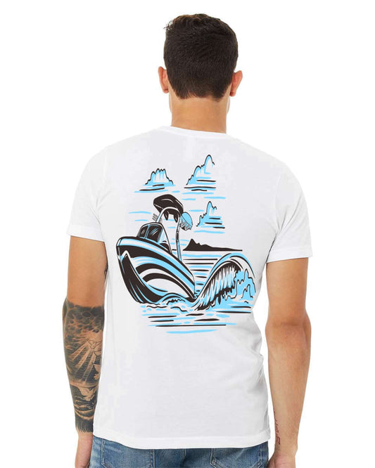Wake & Wave Boat Tee – Bimini Apparel Co. | Boater & Lake Life Shirt