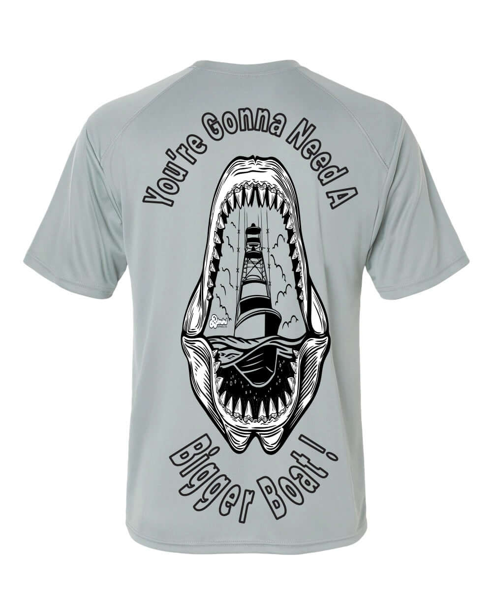“You’re Gonna Need a Bigger Boat” Performance Hoodie – Bimini Apparel Co. | Shark Graphic Sun Shirt