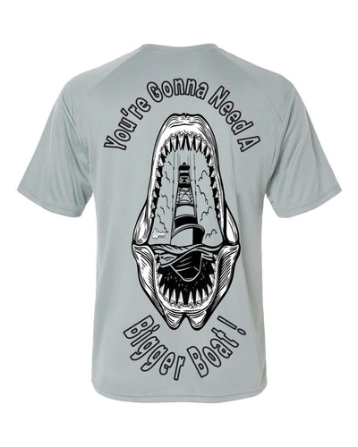 “You’re Gonna Need a Bigger Boat” Performance Hoodie – Bimini Apparel Co. | Shark Graphic Sun Shirt