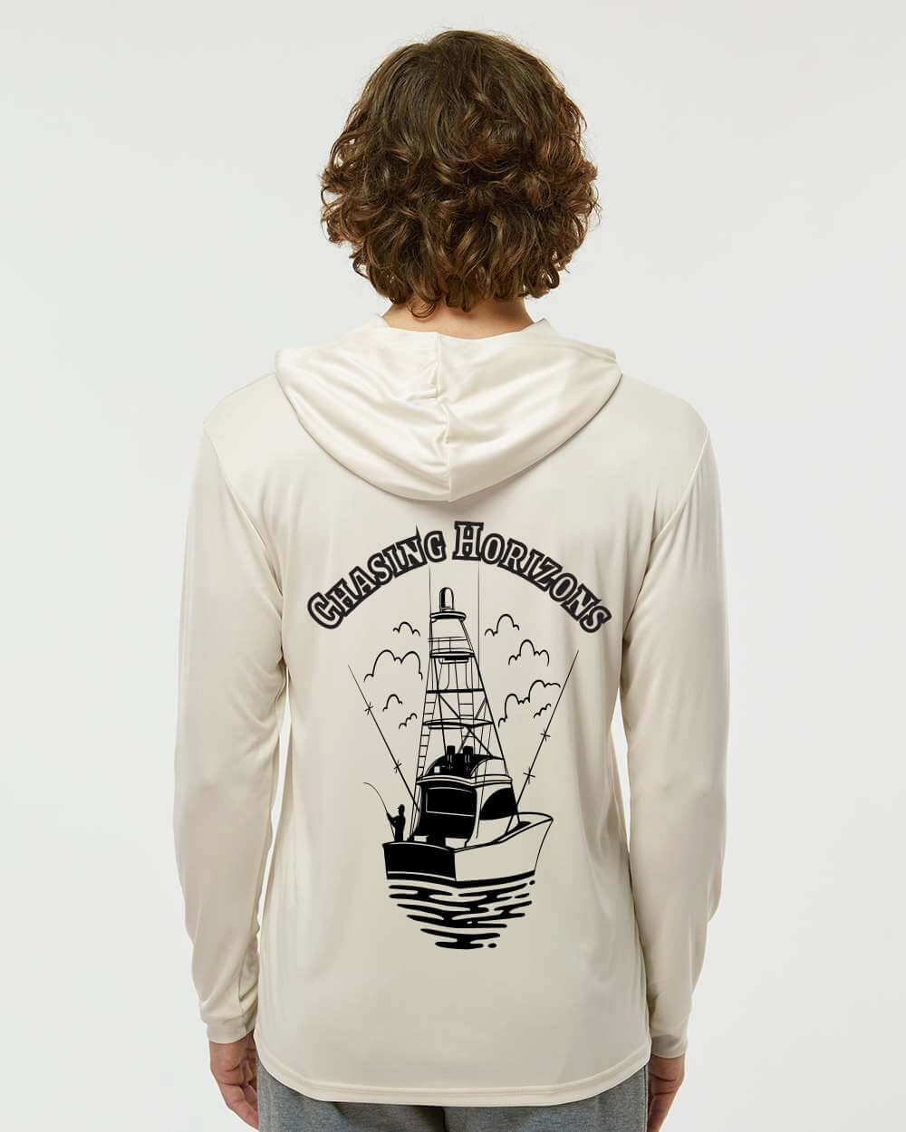“Chasing Horizons” Performance Fishing Hoodie – UPF 50+ Bimini Apparel Co.