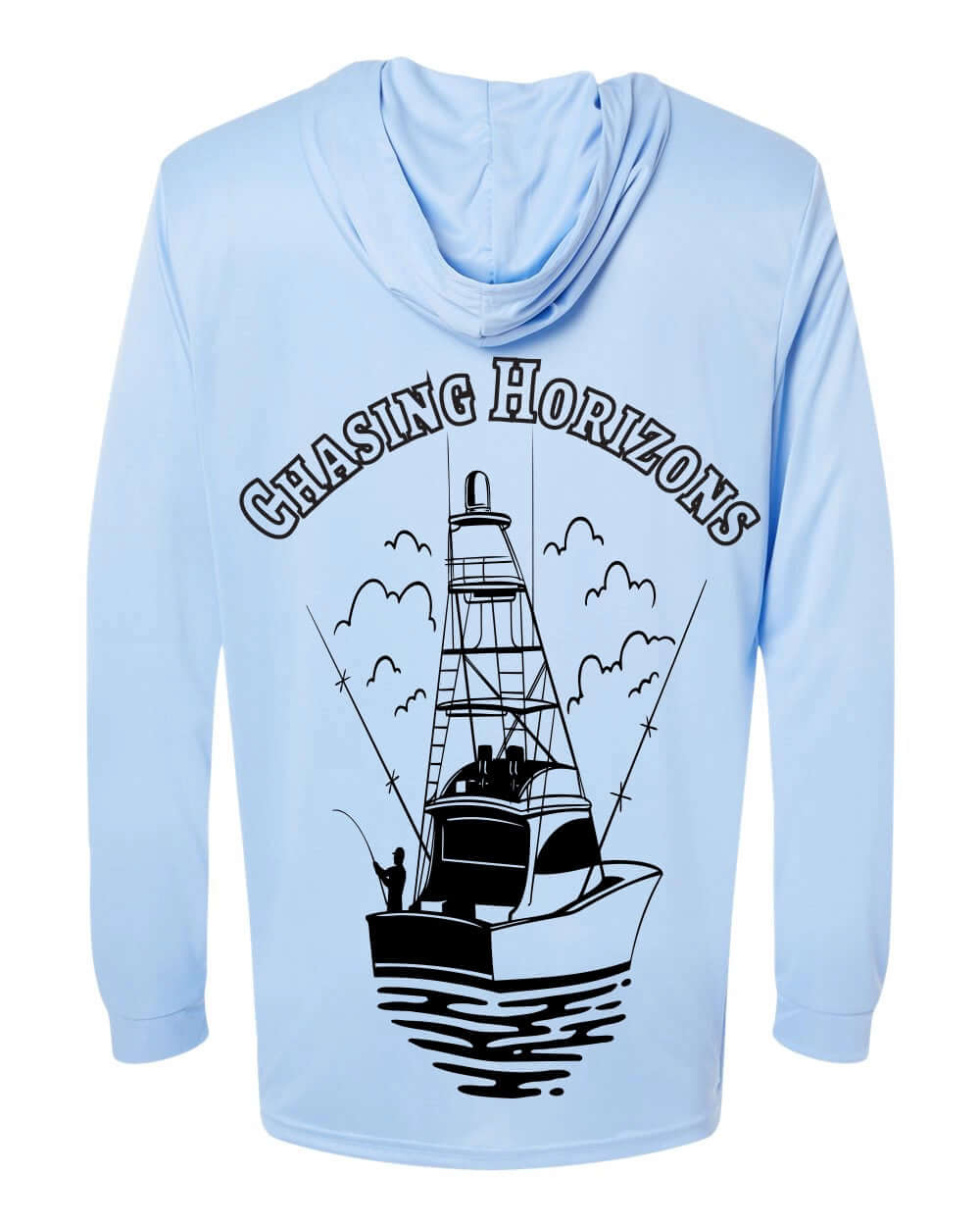 “Chasing Horizons” Performance Fishing Hoodie – UPF 50+ Bimini Apparel Co.