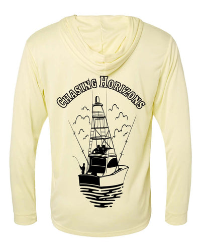 “Chasing Horizons” Performance Fishing Hoodie – UPF 50+ Bimini Apparel Co.