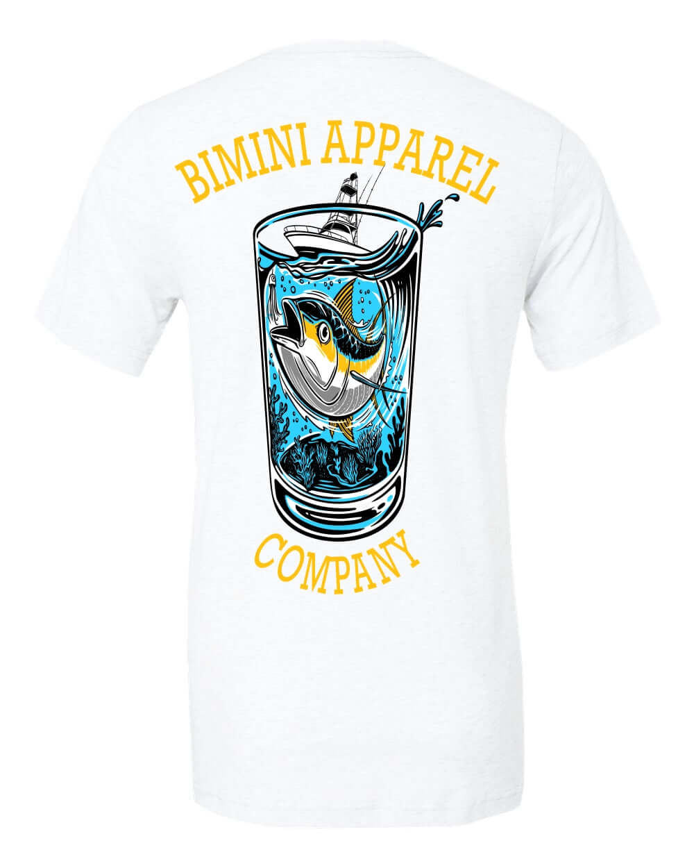 Glass Half Full Men’s Fishing T-Shirt – Bimini Apparel Co. |