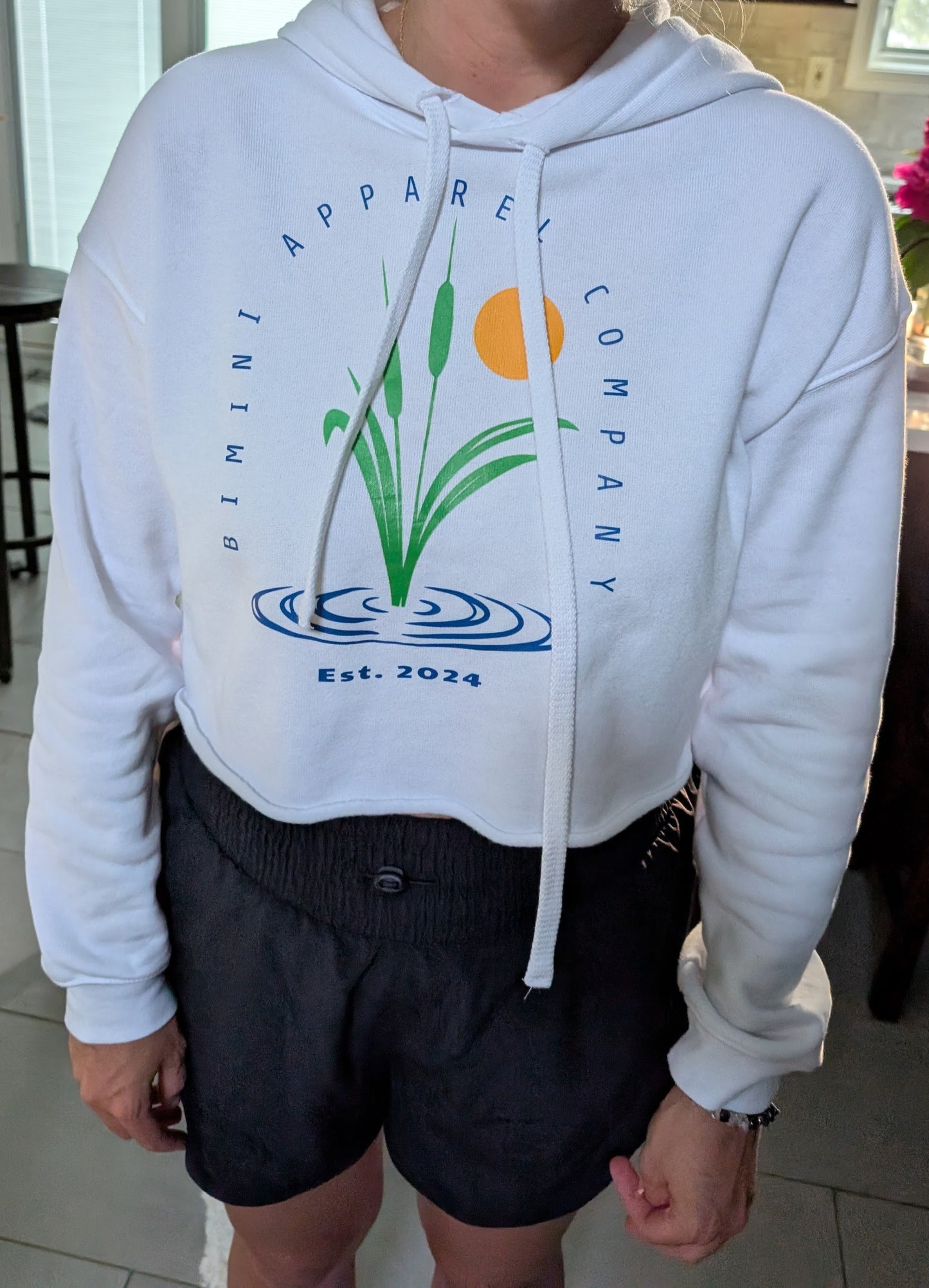 Bimini Cattail Cropped Hoodie – Nature-Inspired Lake Life Style-Bimini Apparel