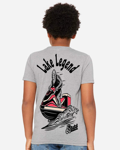 Lake Legend Youth T-Shirt | Bigfoot Jetski Tri-Blend – Bimini Apparel