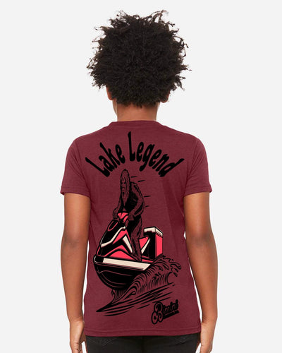 Lake Legend Youth T-Shirt | Bigfoot Jetski Tri-Blend – Bimini Apparel