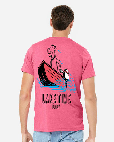 The Ruff Captain Tee -  Laketime Boat Graphic | Bimini Apparel Co.