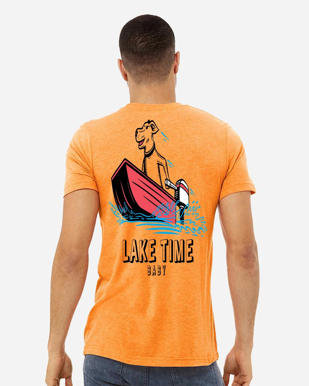The Ruff Captain Tee -  Laketime Boat Graphic | Bimini Apparel Co.