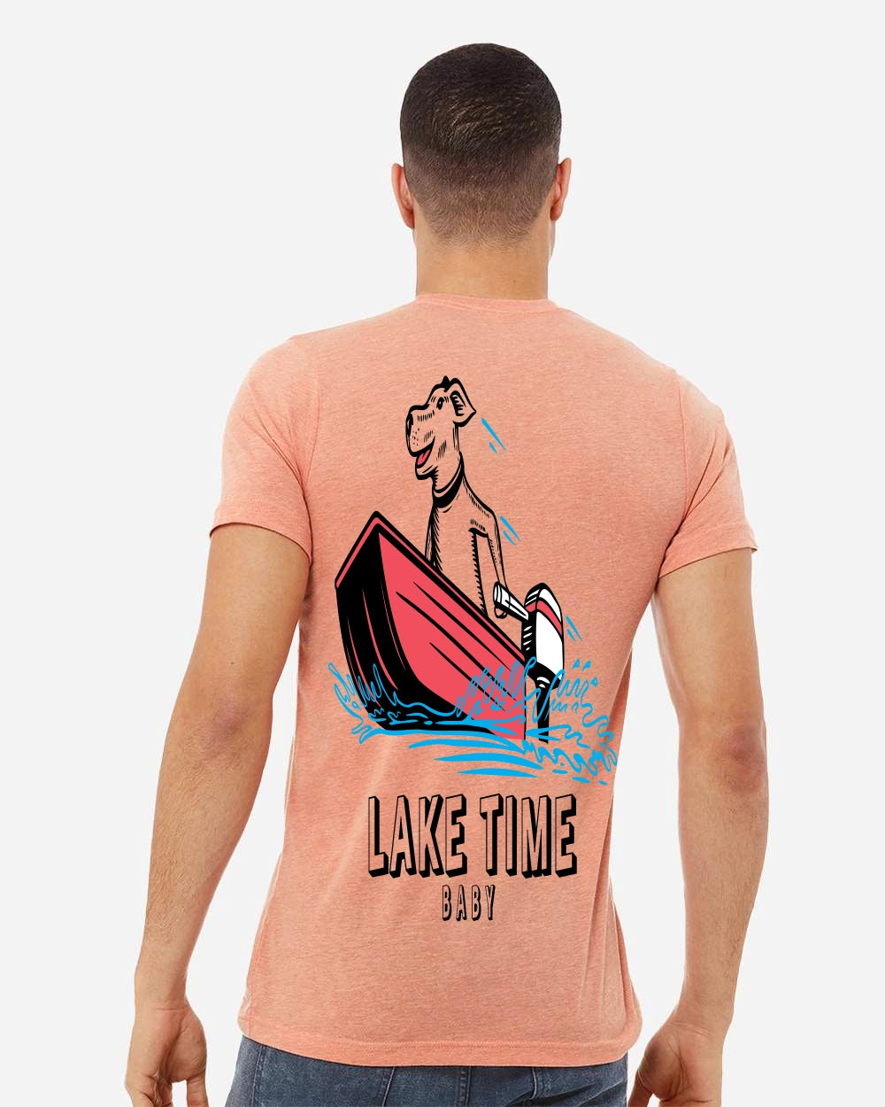 The Ruff Captain Tee -  Laketime Boat Graphic | Bimini Apparel Co.