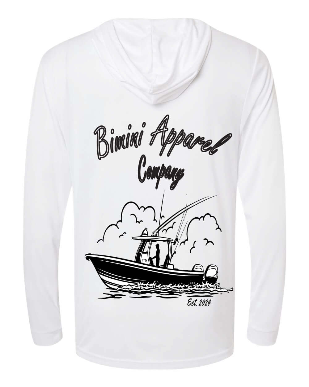 Making Memories" Offshore Boat Graphic-Bimini Apparel Co. Men's Performance Hoodie –