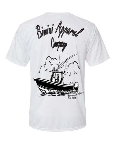 Making Memories" Offshore Boat Graphic-Bimini Apparel Co. Men's Performance Hoodie –