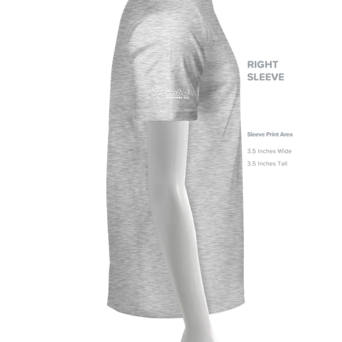 WHITE FLECK TRIBLD - SLEEVE_RIGHT
