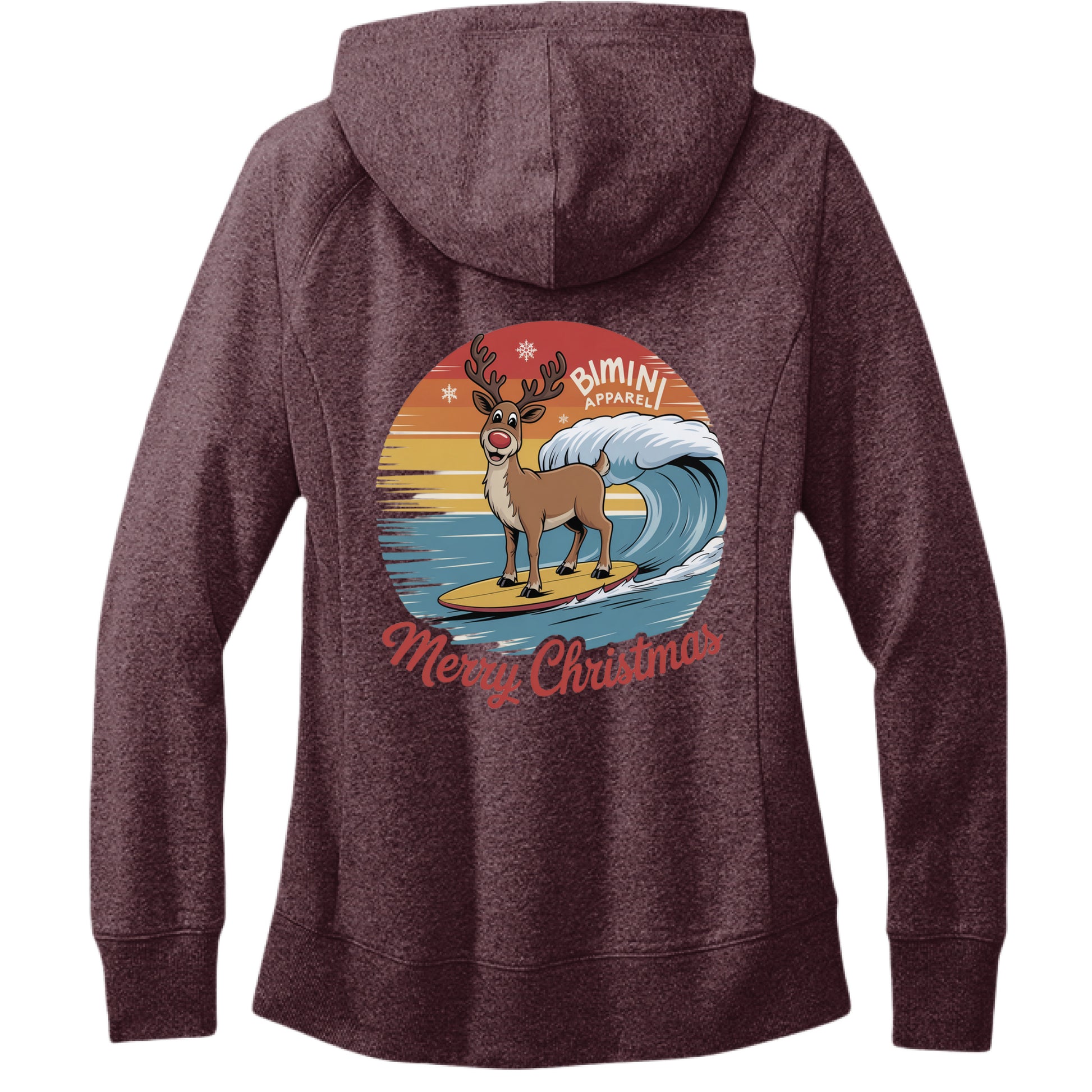 Maroon Heather - BACK