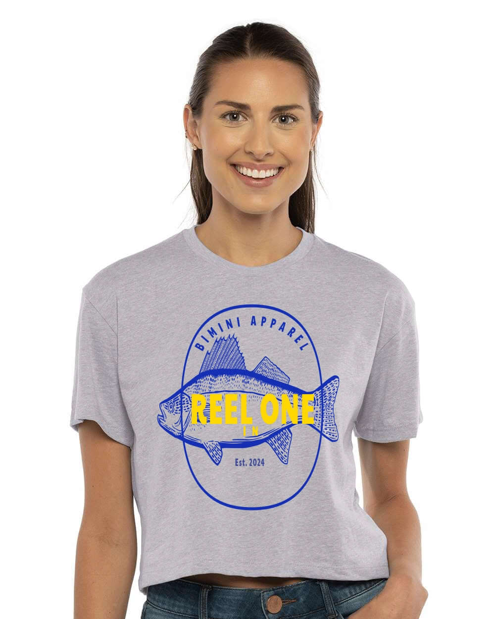 Reel One In Crop Tee – Women’s Fishing Shirt | Bimini Apparel Co