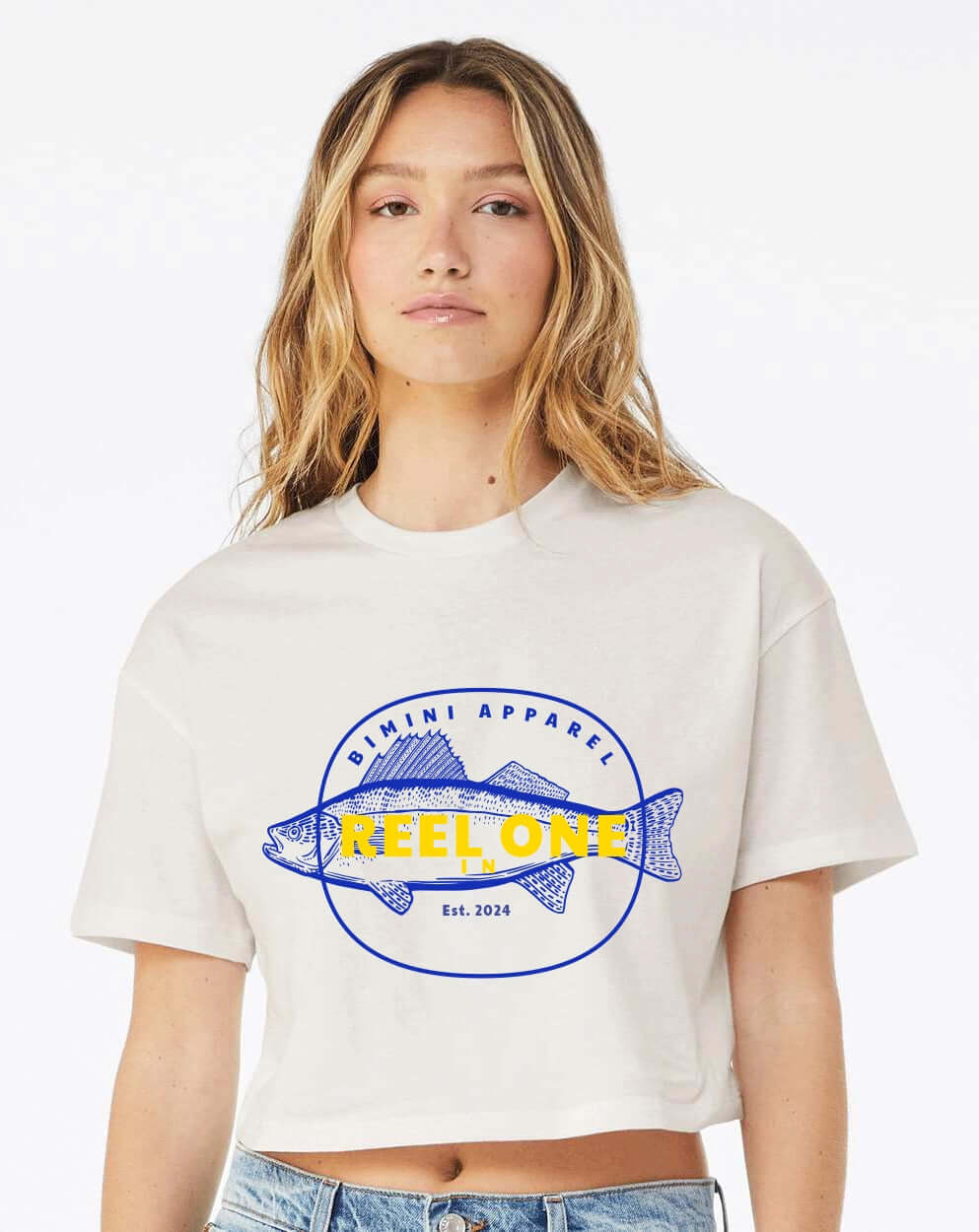 Reel One In Crop Tee – Women’s Fishing Shirt | Bimini Apparel Co